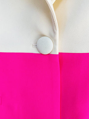 Femme Forte Two-piece Suit (Light Beige-Pink )