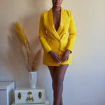 Patron  Blazer Dress (Yellow)