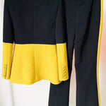 Femme Forte Two-piece Suit (Black-Mustard yellow)