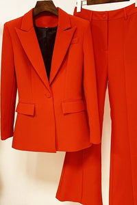 Femme Forte Two-piece Suit (Red )